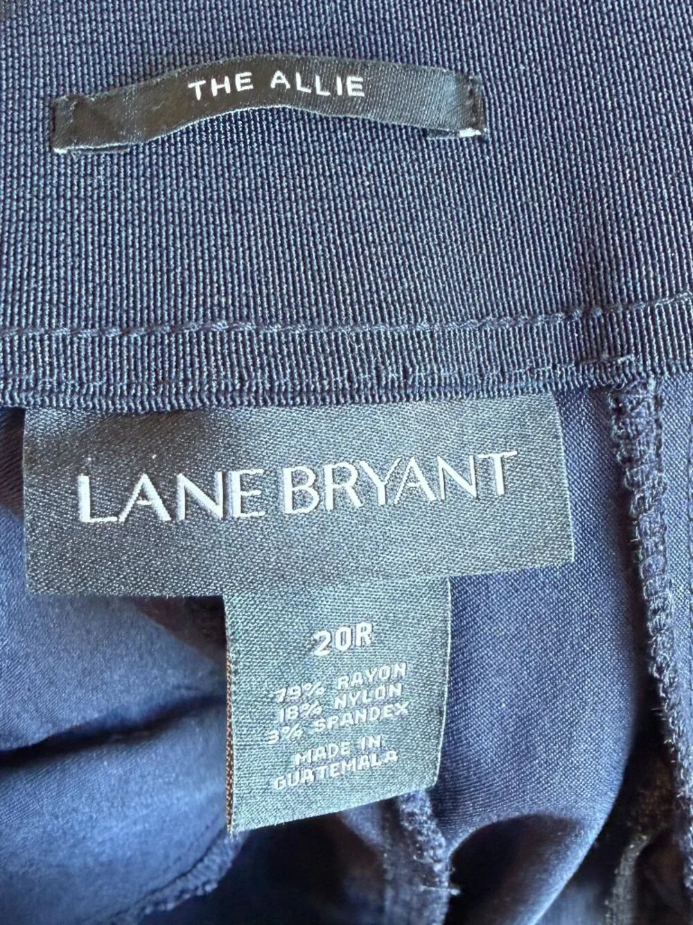 Lane Bryant The Allie Signature Fit Straight Leg Navy Pants Size 20